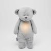 Nursery/Baby moonie | Silver Moonie Humming Bear With Lamp