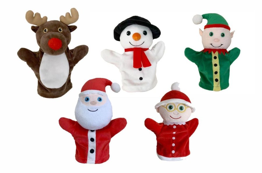 Nursery/Baby Puppet company | Puppet Company Set Of 5 Christmas Hand Puppets