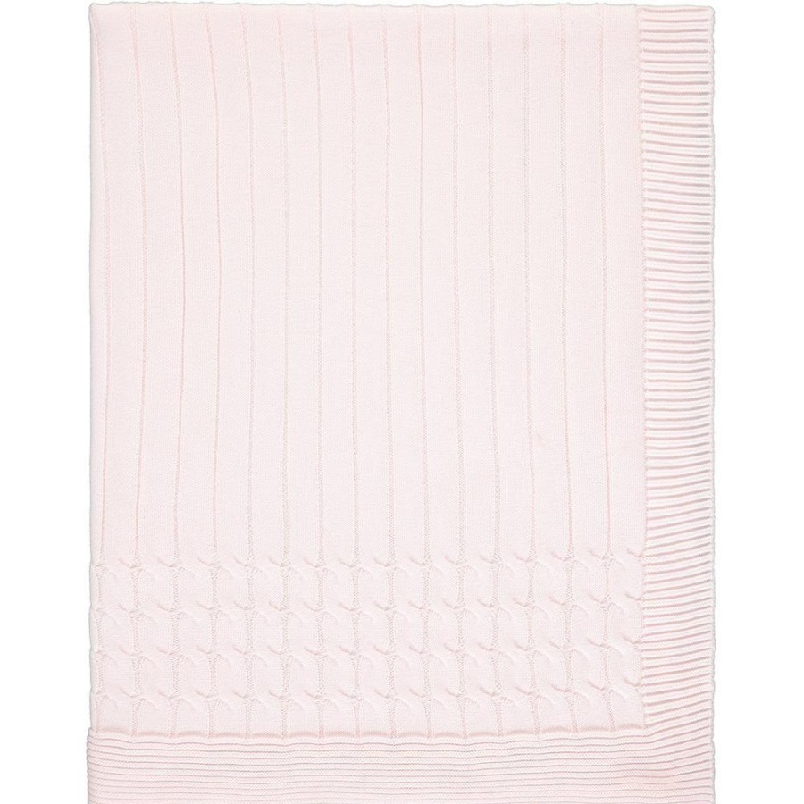 Nursery/Baby Emile et Rose | Emile Et Rose Pink Knitted Blanket