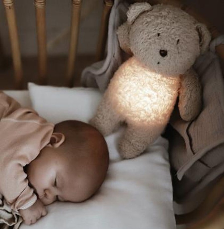 Nursery/Baby Moonie | Honey Organic Humming Bear With Night Light