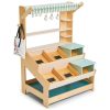 Nursery/Baby Tender Leaf | Tenderleaf Toys Wooden Market Stall With Shelves (Direct Shipping)