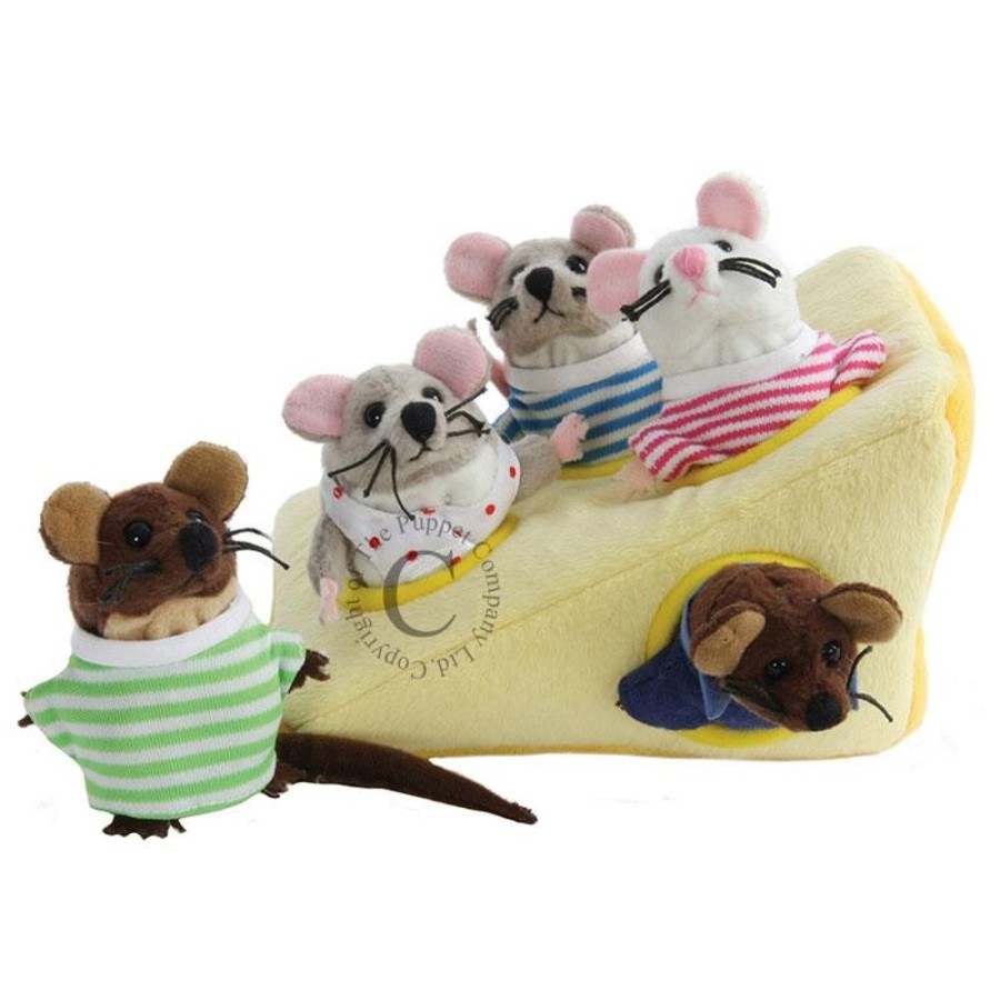 Nursery/Baby The Puppet Company | Mouse Family In Cheese Puppets