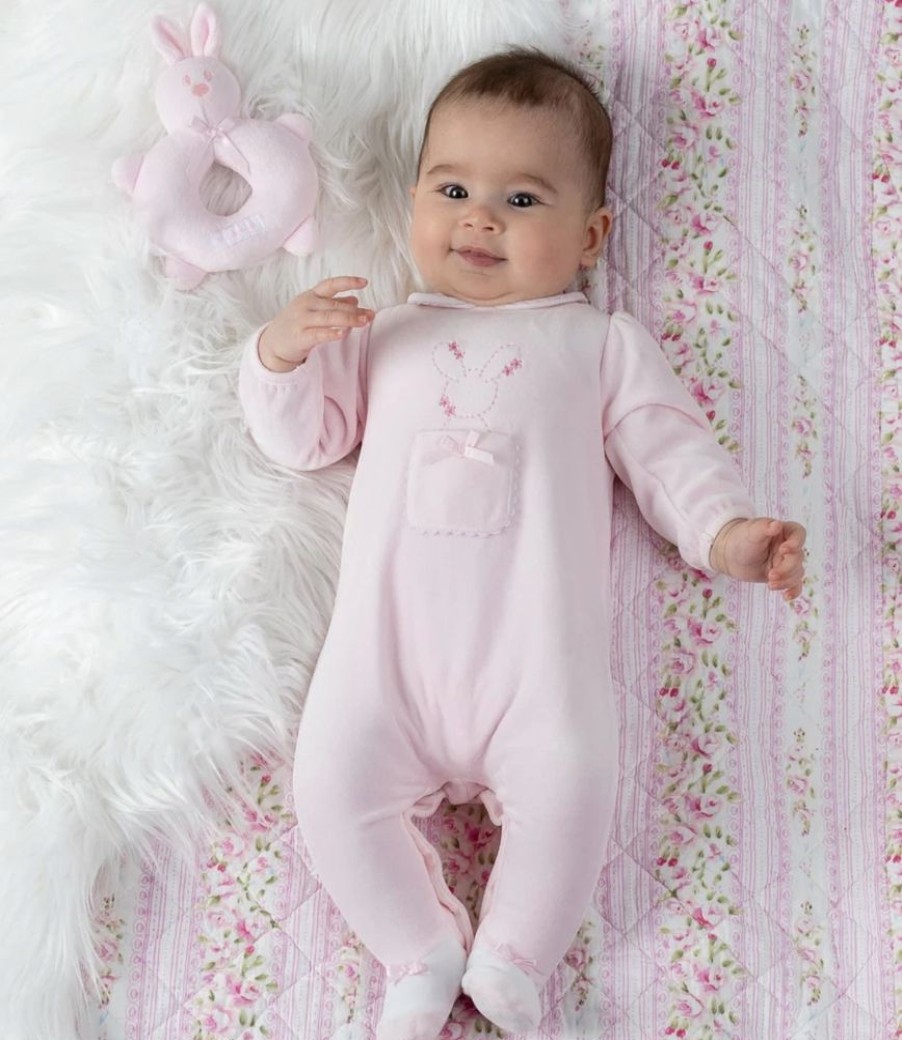 Nursery/Baby Emile et Rose | Emile Rose Girls Pink Babygrow 2516Pp