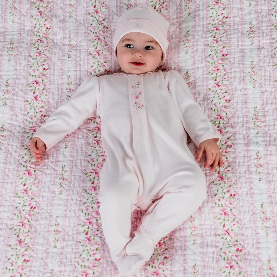 Nursery/Baby Emile et Rose | Emile Rose Girls Delta Pink Sleepsuit 2539Pp