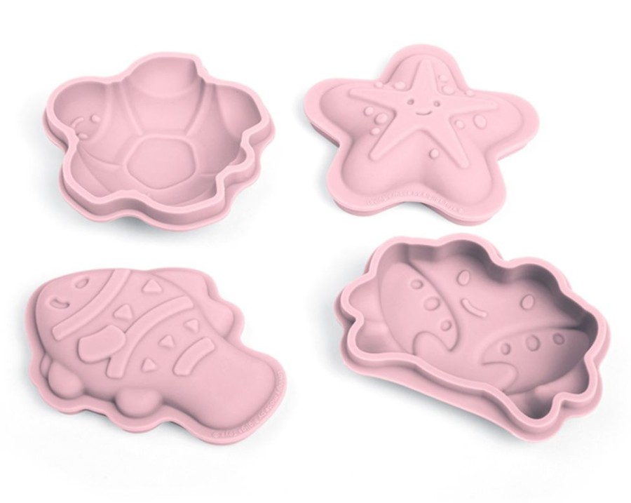 Nursery/Baby Bigjigs | Bigjigs Silicone Sand Moulds Blush Pink