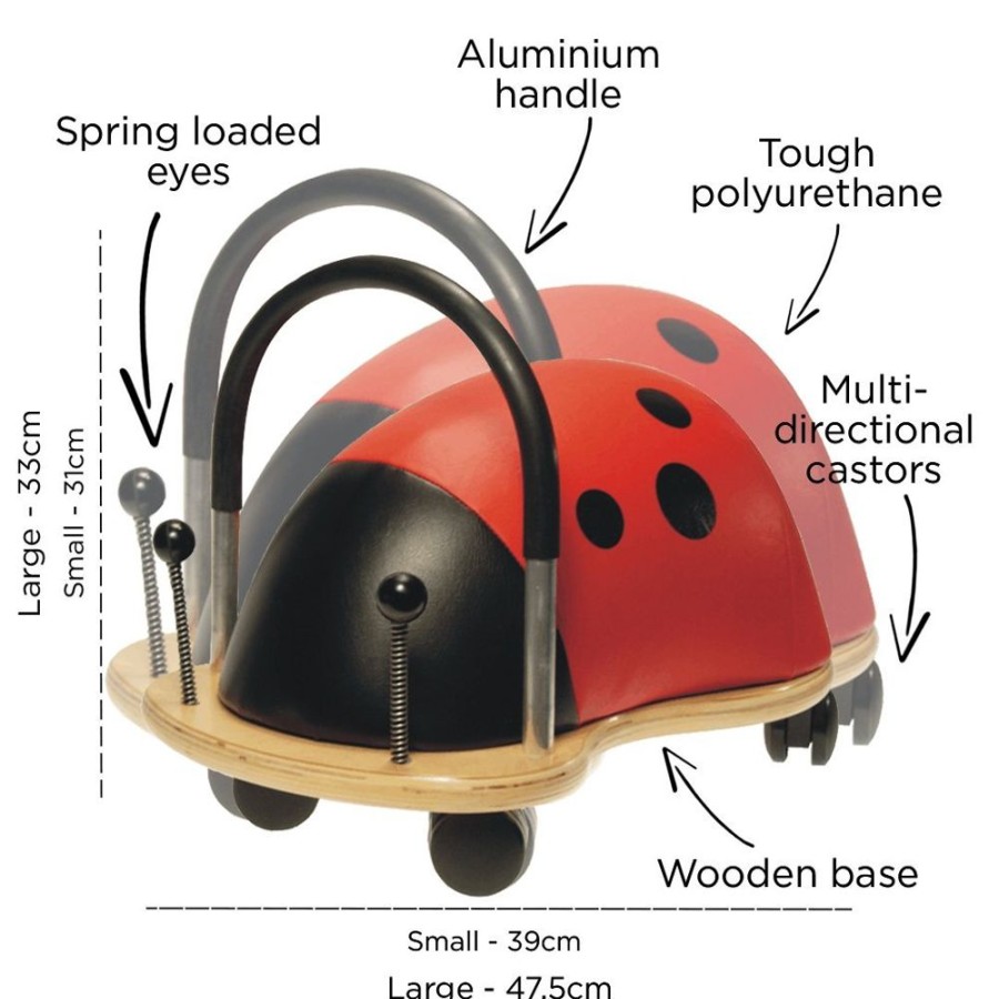 Nursery/Baby Wheelybug | Wheelybug Ladybug Ride On (Direct Shipping)