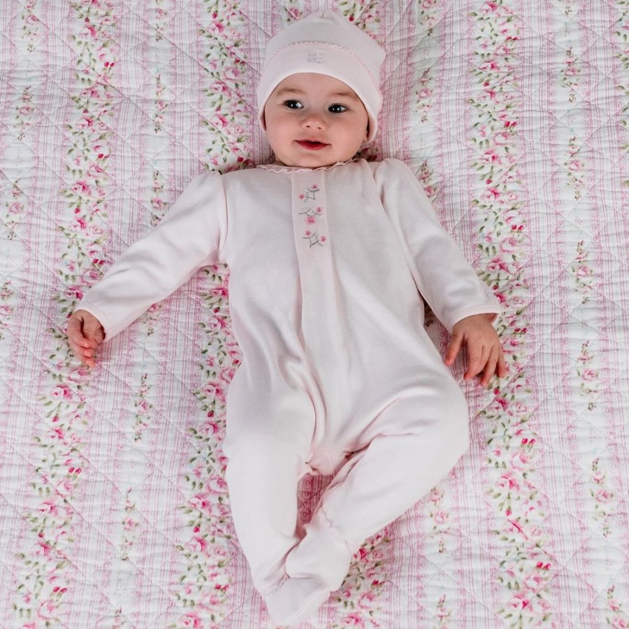 Nursery/Baby Emile et Rose | Emile Rose Girls Delta Pink Sleepsuit 2539Pp