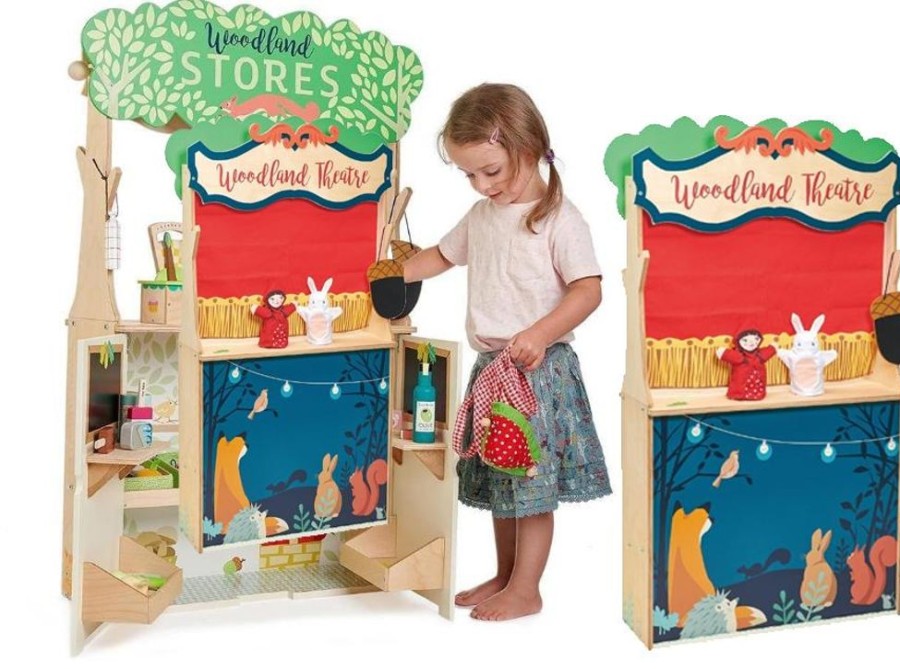 Nursery/Baby Tender Leaf | Tenderleaf Toys Wooden Woodland Store And Theatre (Direct Shipping)