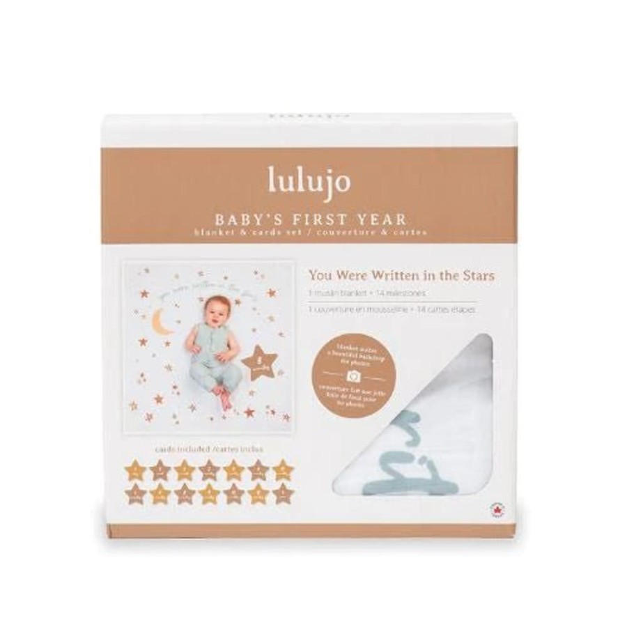 Nursery/Baby Lulujo | Lulujo Baby'S First Year Milestone Blanket & Cards Set