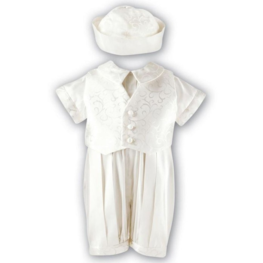 Nursery/Baby Sarah Louise | Sarah Louise Boys Silk Romper