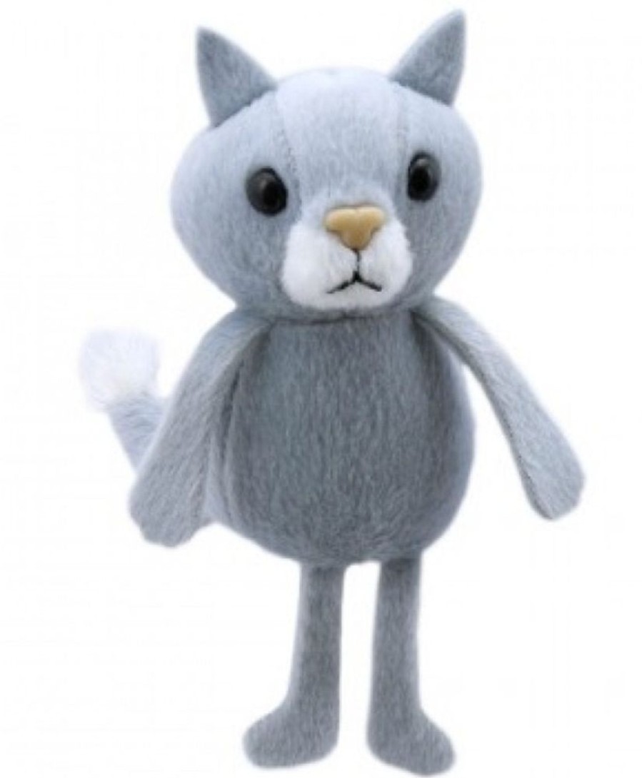 Nursery/Baby The Puppet Company | Puppet Company Grey Cat Finger Puppet