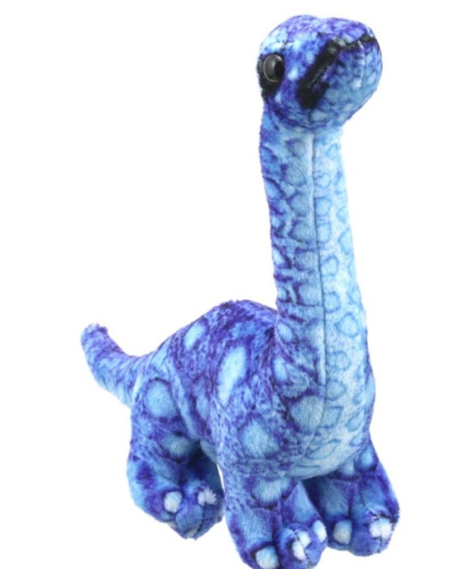 Nursery/Baby The Puppet Company | Puppet Company Brontosaurus (Blue) Finger Puppet