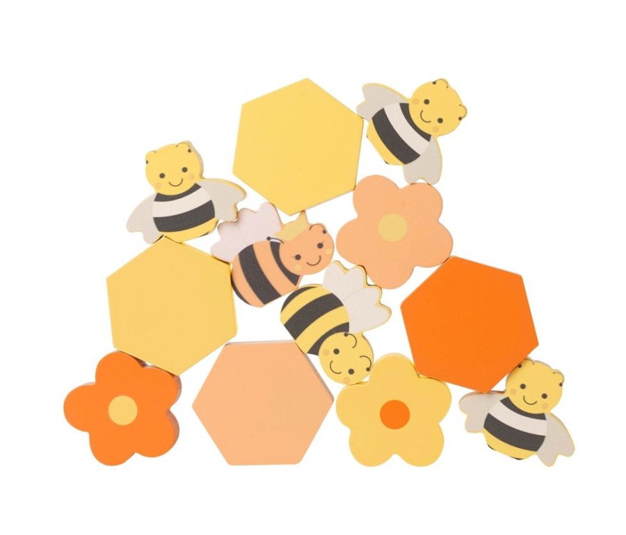 Nursery/Baby Orange Tree Toys | Orange Tree Wooden Stacking Honey Bees