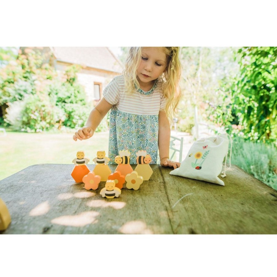 Nursery/Baby Orange Tree Toys | Orange Tree Wooden Stacking Honey Bees