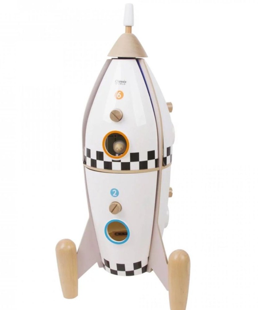 Nursery/Baby Classic World | Classic World Large Wooden Rocket (Direct Shipping)