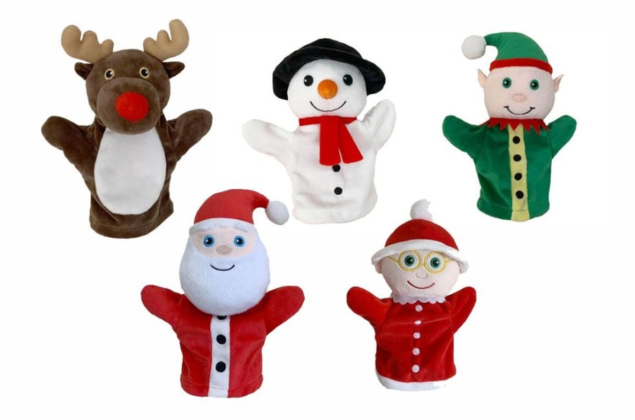 Nursery/Baby Puppet company | Puppet Company Set Of 5 Christmas Hand Puppets