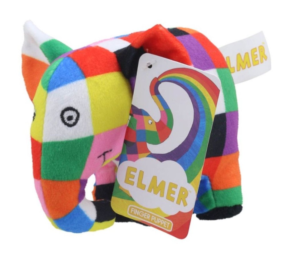 Nursery/Baby The Puppet Company | Puppet Company Elmer Finger Puppet