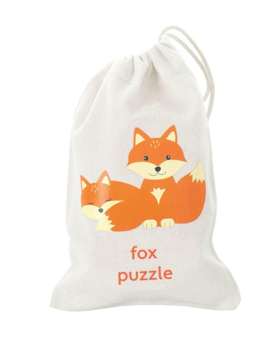 Nursery/Baby Orange Tree Toys | Orange Tree Wooden Fox Puzzle