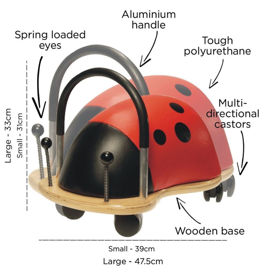 Nursery/Baby Wheelybug | Wheelybug Ladybug Ride On (Direct Shipping)