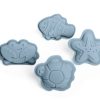 Nursery/Baby Bigjigs | Bigjigs Silicone Sand Moulds Dove Grey