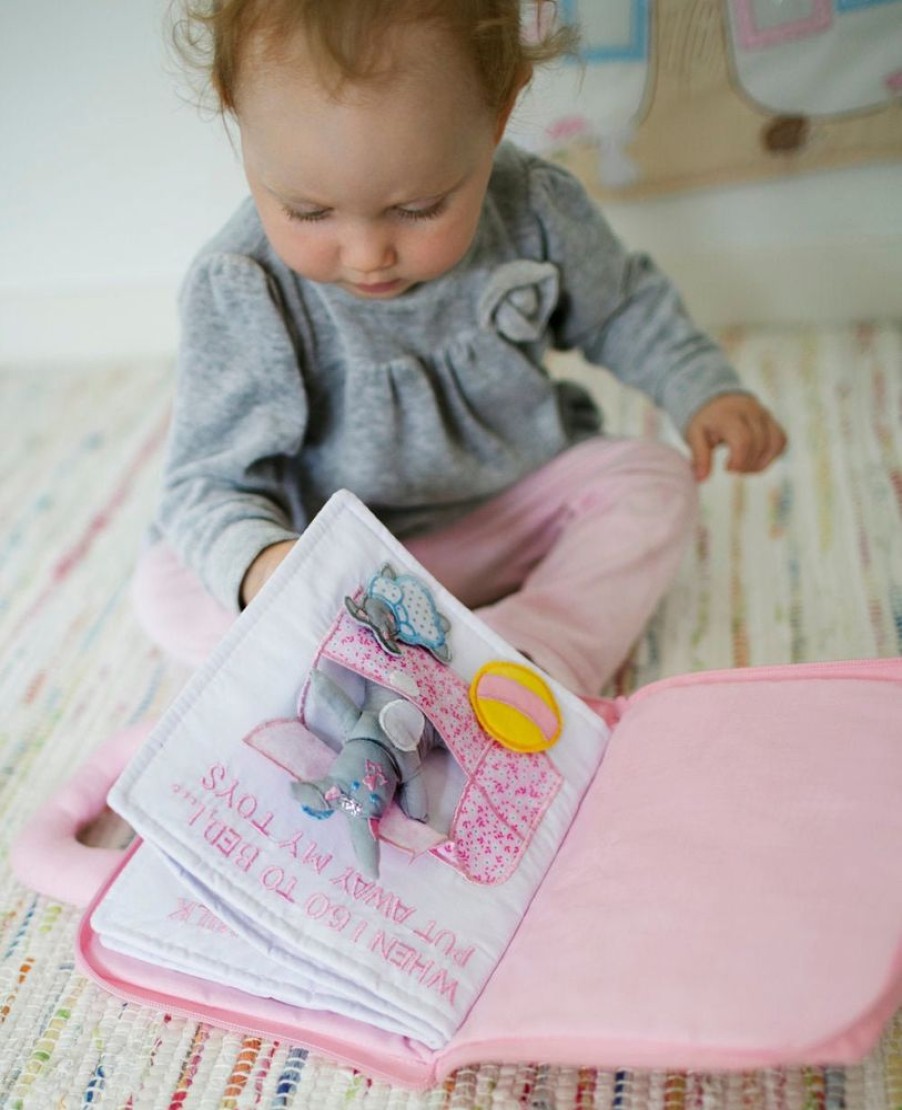 Nursery/Baby Oskar and Ellen | Oskar & Ellen Goodnight Bunny Interactive Soft Book (Pink)