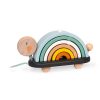 Nursery/Baby Janod | Janod Sweet Cocoon Rainbow Wooden Pull Along And Stacking Turtle